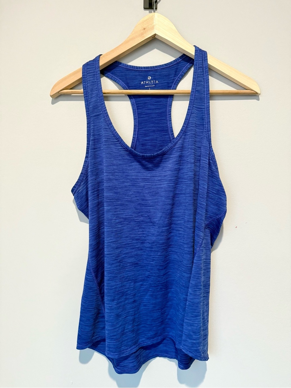 Athleta Royal Blue Space-Dye Racerback Tank